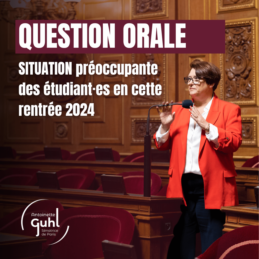 Question orale : Situation préoccupante des étudiantes et des étudiants en cette rentrée 2024