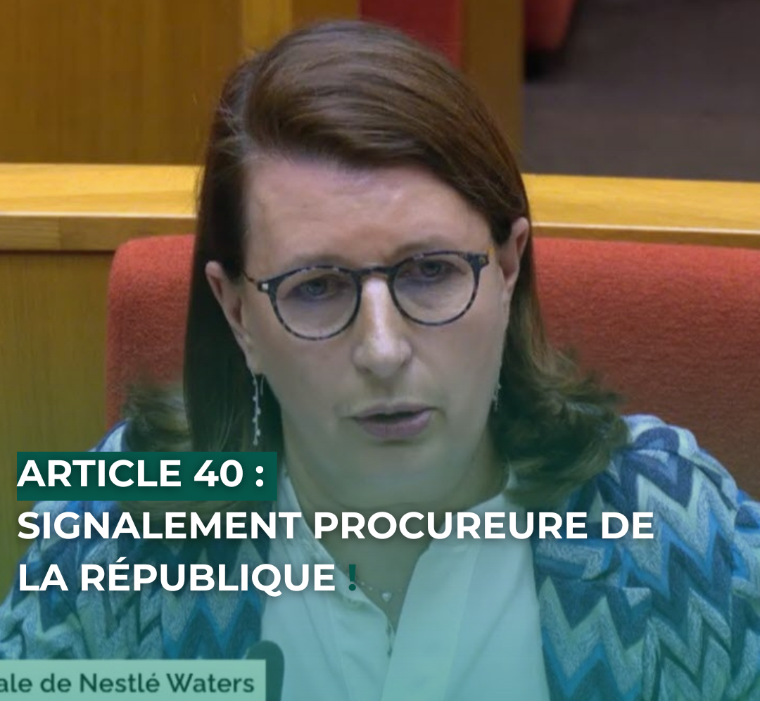 Article 40 : Signalement Procureure de la République