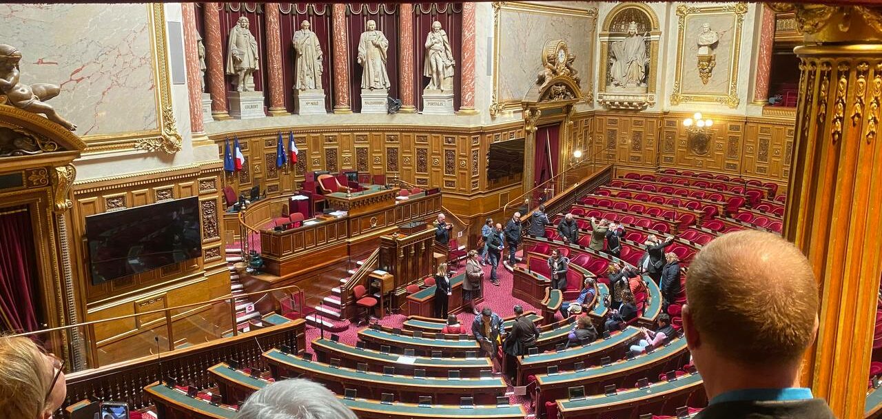 Visite du Palais du Luxembourg avec les militant.es écologistes du 20ème arrondissement  