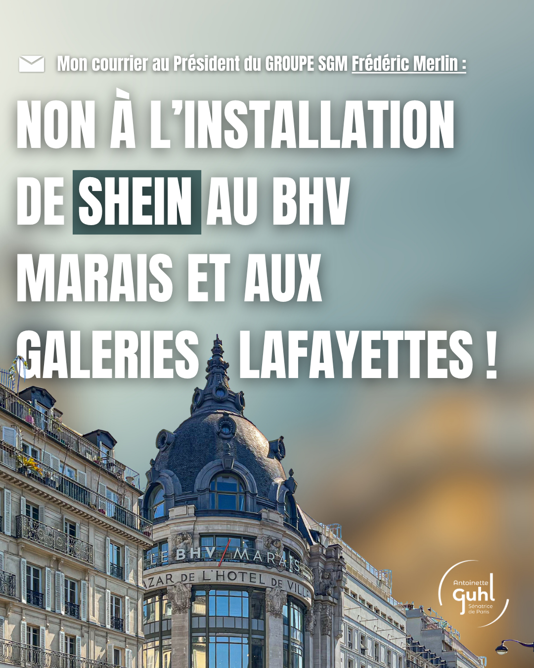 Shein au BHV : pourquoi je m’y oppose