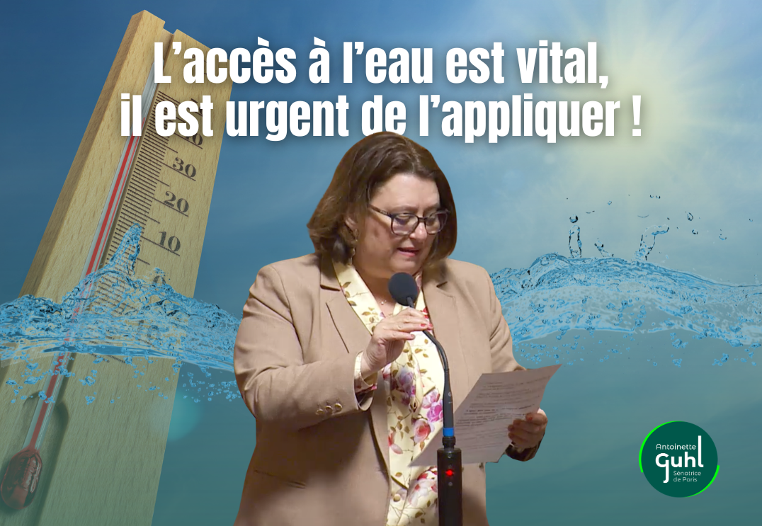 L’accès à l’eau est vital, il est urgent de l’appliquer !