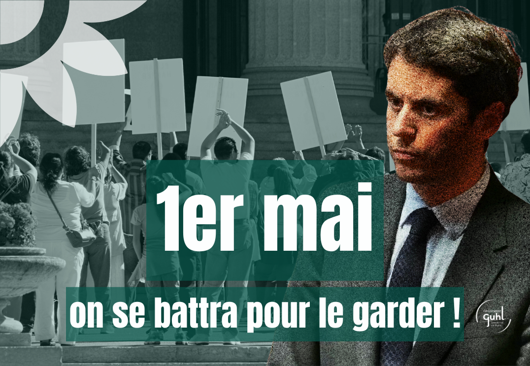 1er mai : on se battra pour le garder !